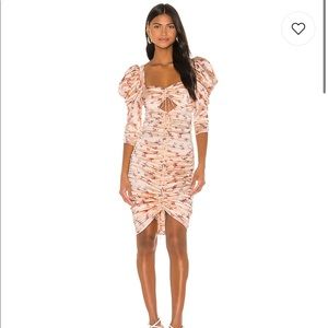 For Love And Lemons Aster Floral Midi Dress